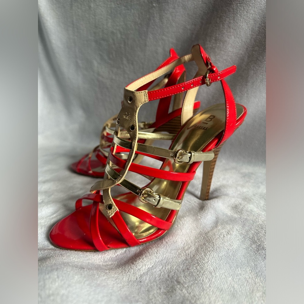 Red Strappy Heels